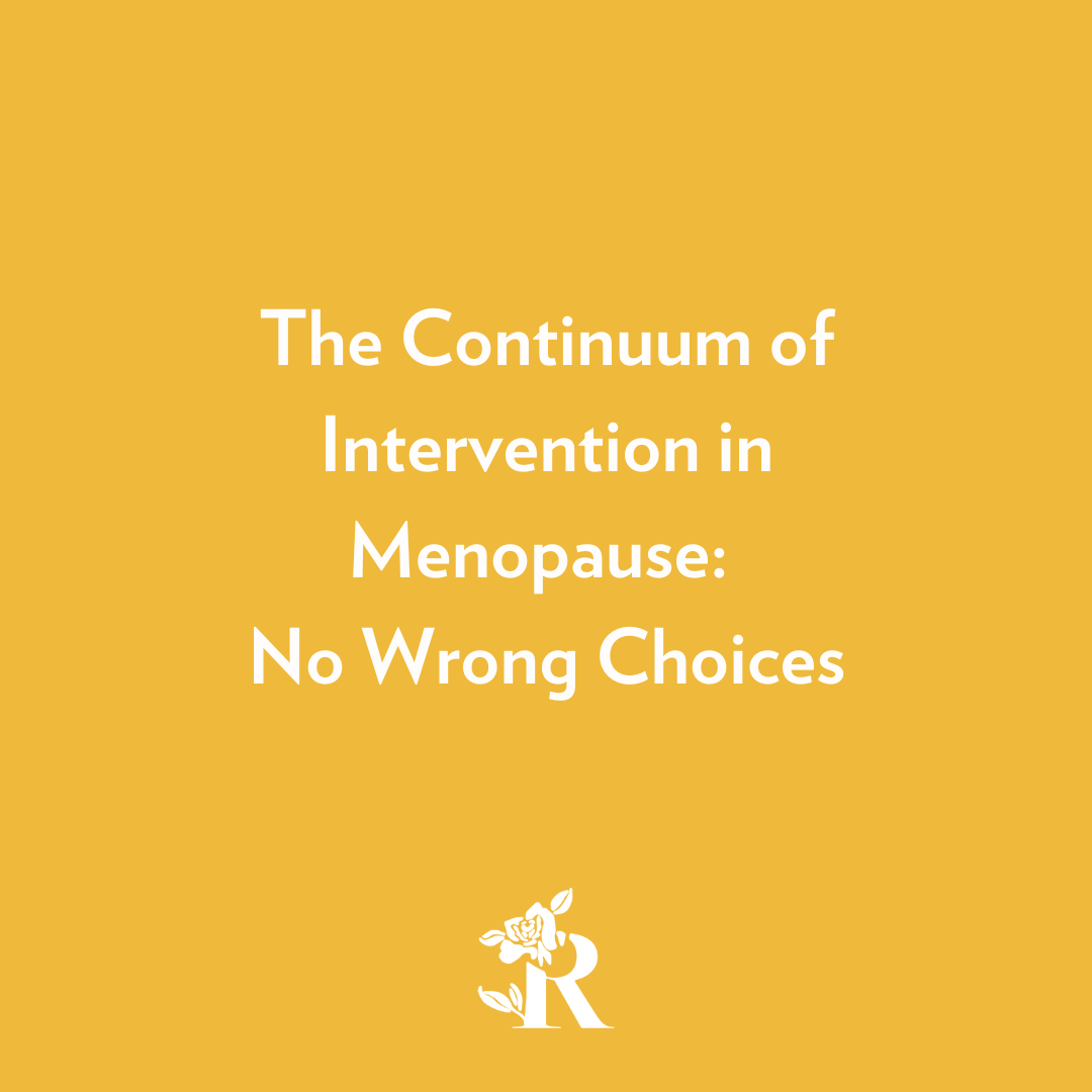 The Continuum of Intervention: No Wrong Choices