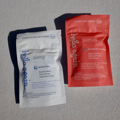 Hello Again - Sleep + Menopause Suppositories