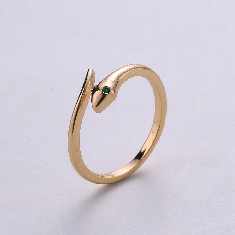 Snake Ring - Serpent Ring - Stackable Gold Ring - Minimalist Gold Ring - Thin Ring - Dainty Ring - Tiny Ring -Small Gold Ring -Delicate Ring