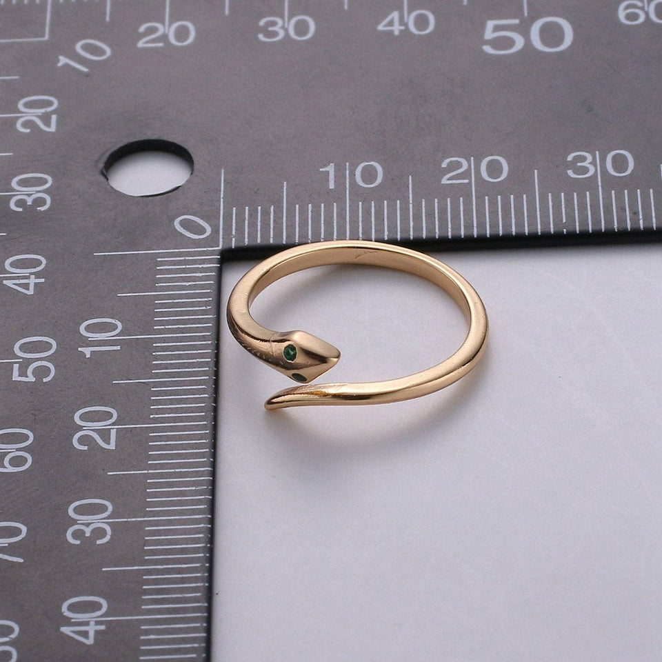 Snake Ring - Serpent Ring - Stackable Gold Ring - Minimalist Gold Ring - Thin Ring - Dainty Ring - Tiny Ring -Small Gold Ring -Delicate Ring