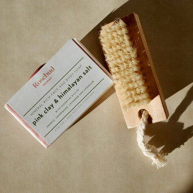 Trio of Handcut Organic Soaps with Complimentary Nail Brush