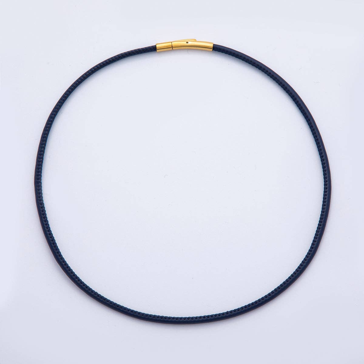 18K Gold Filled 4mm Black, Brown, Red, Blue Fall Faux Leather Cord 19 Inch Necklace | WA-3853 ~ WA-3856