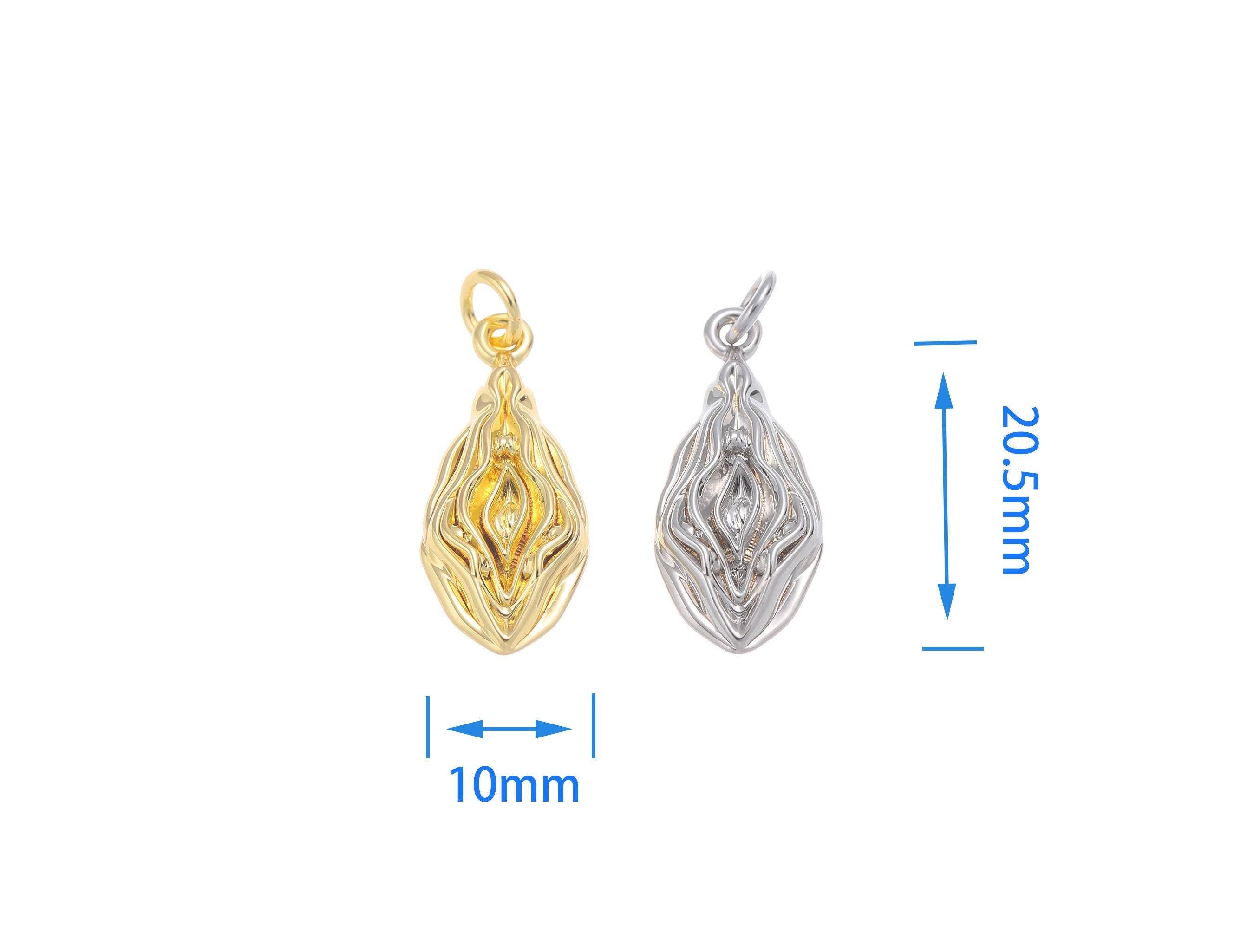 Gold/Silver Vagina Charm for Jewelry Making  CPG-CPS1592