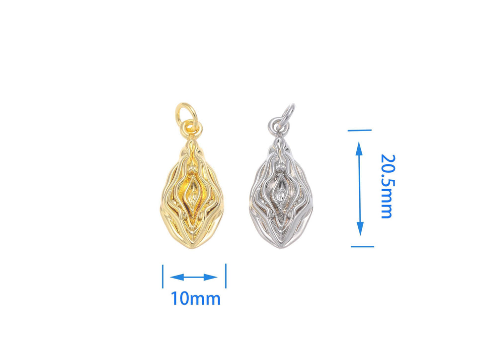 Gold/Silver Vagina Charm for Jewelry Making  CPG-CPS1592