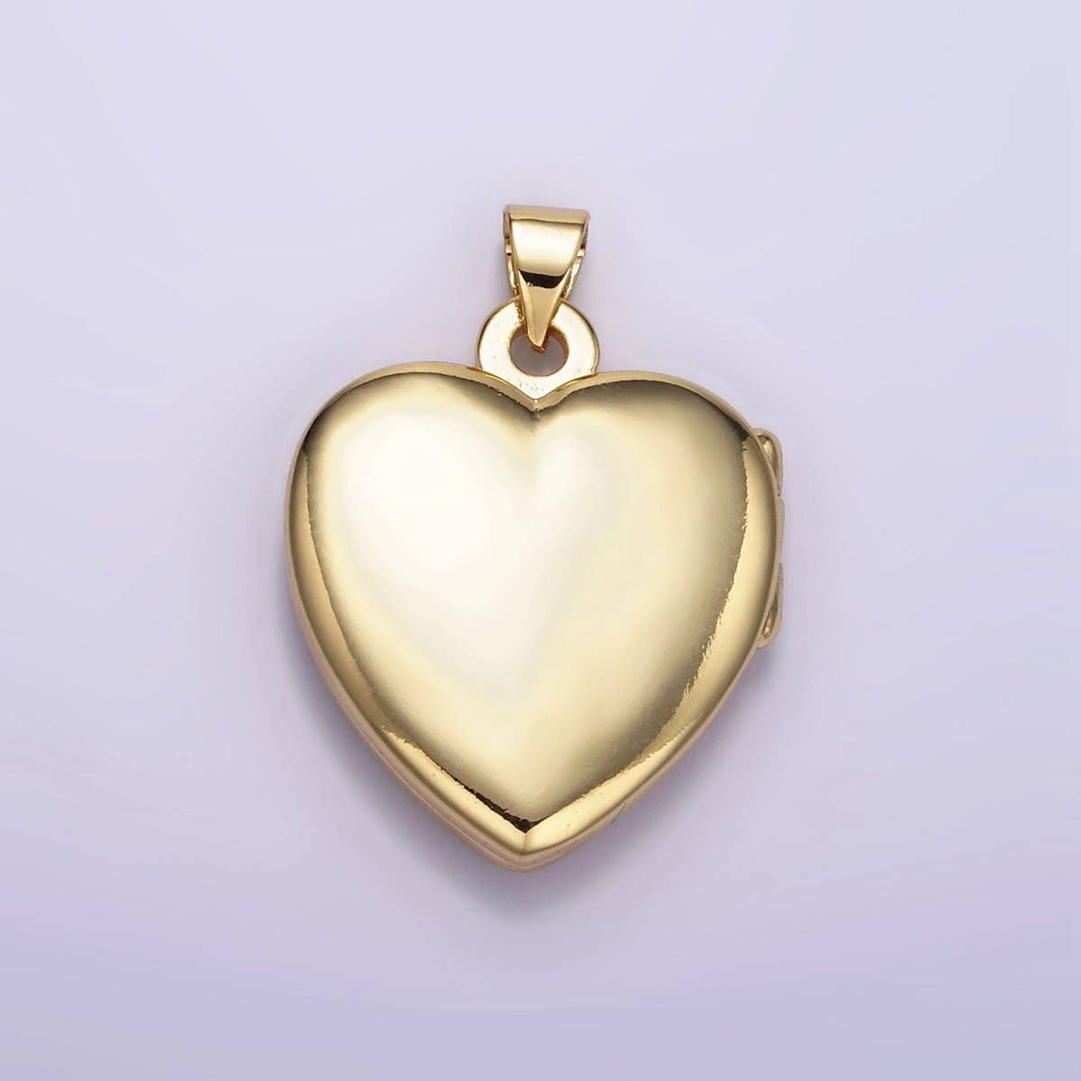 24K Gold Filled Minimalist Heart Locket Pendant | H429