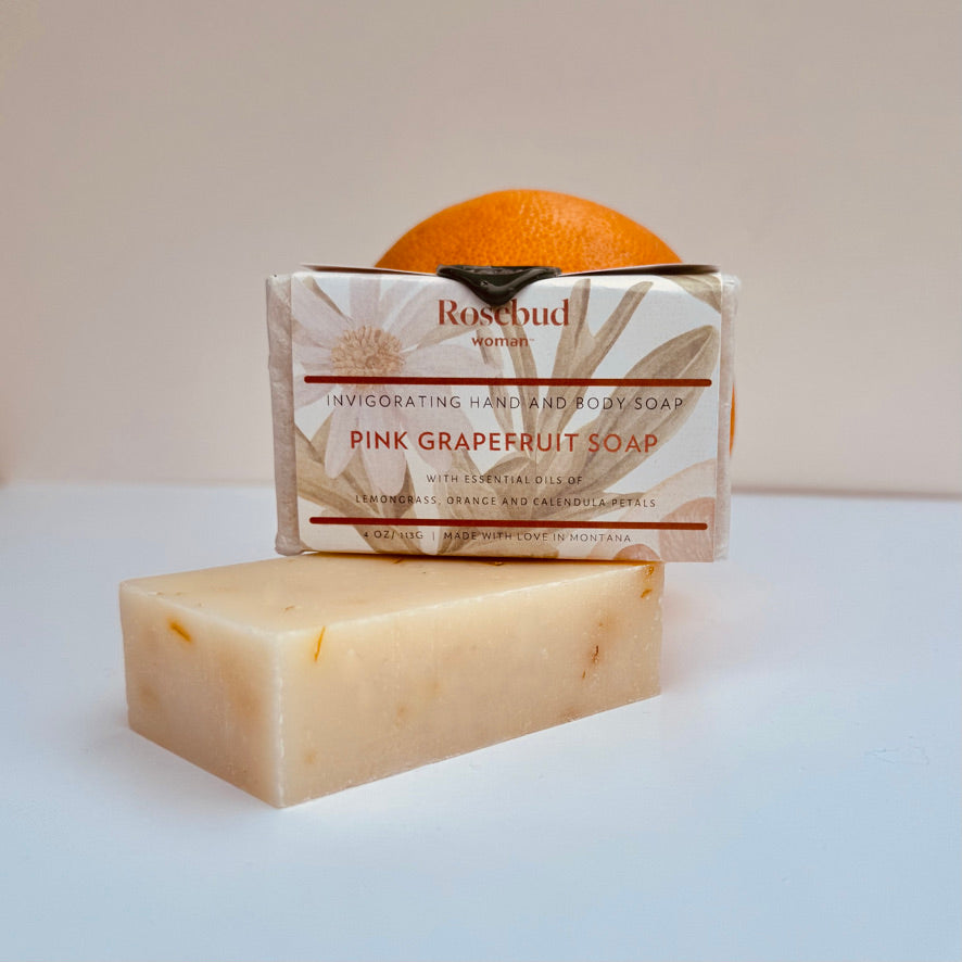 Trio of Handcut Organic Soaps with Complimentary Nail Brush