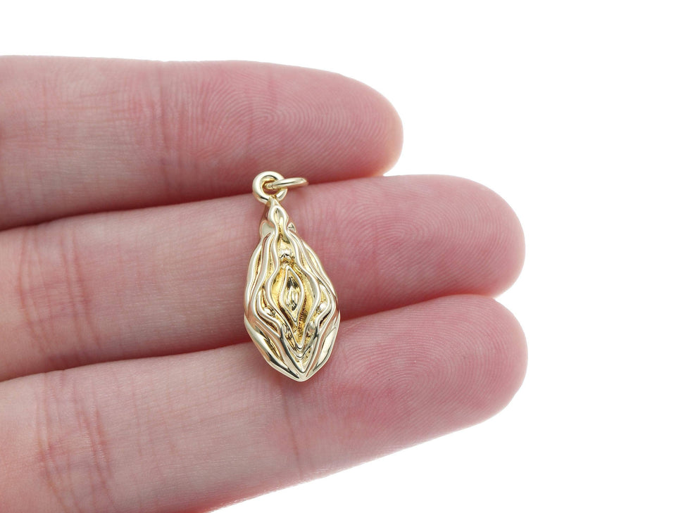 Gold/Silver Vagina Charm for Jewelry Making  CPG-CPS1592