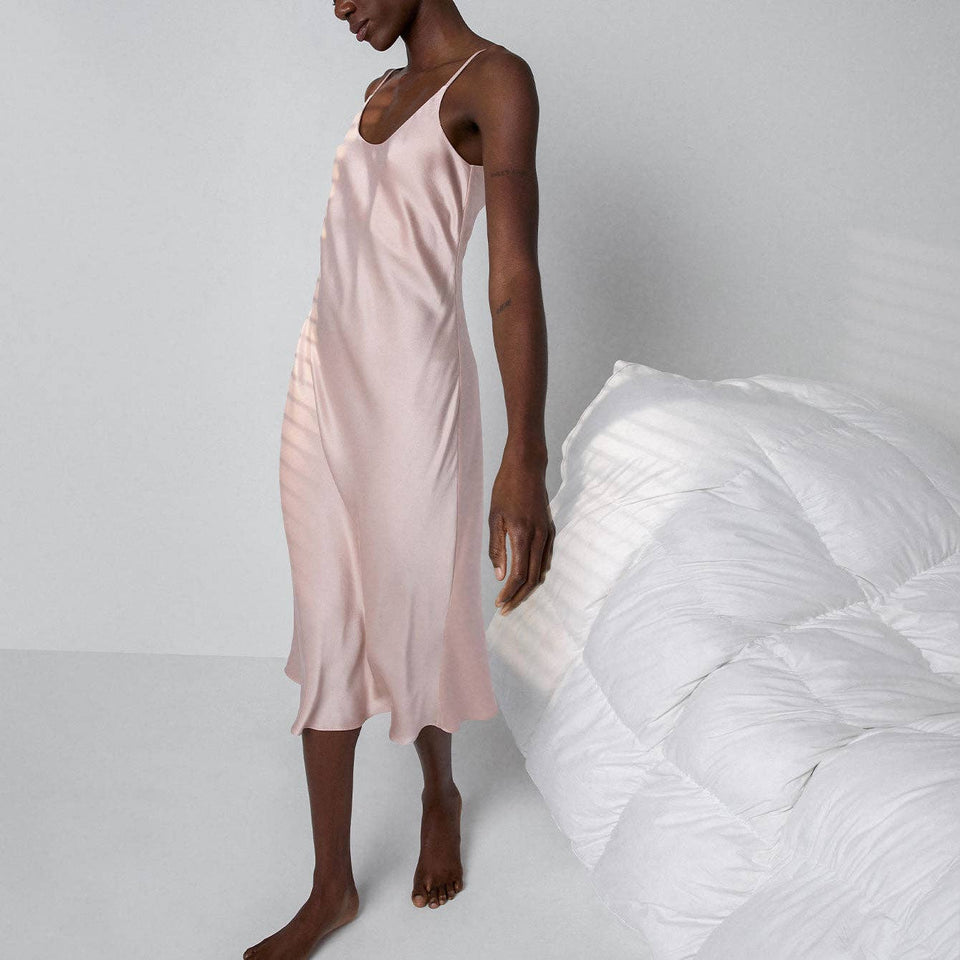 Washable Silk Bias Slip Dress