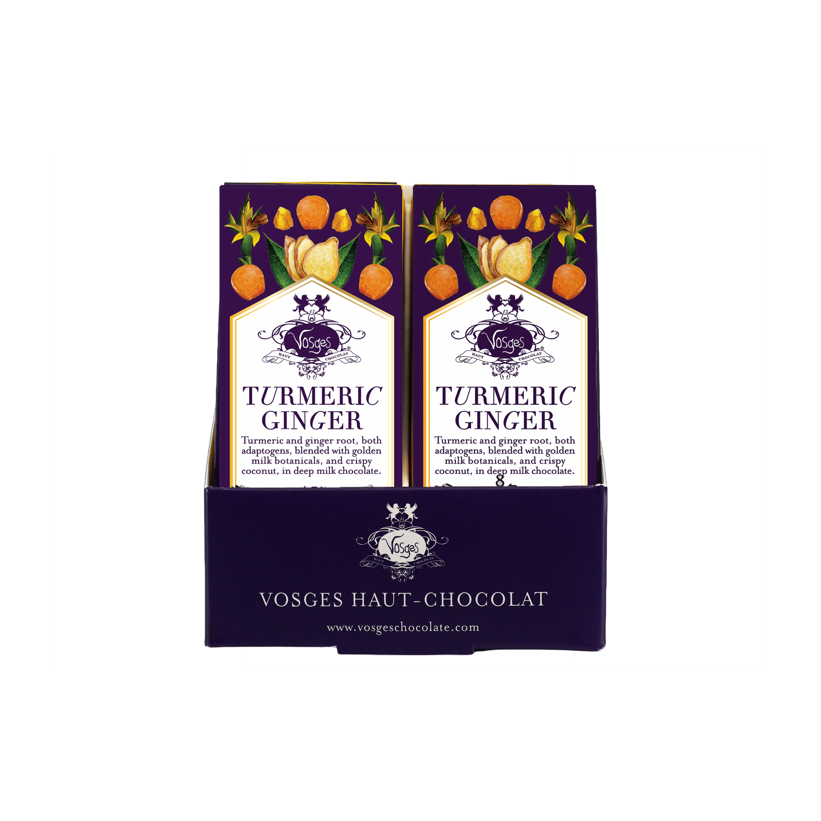 Vosges Mini Milk Chocolate Bar w/ Turmeric & Ginger