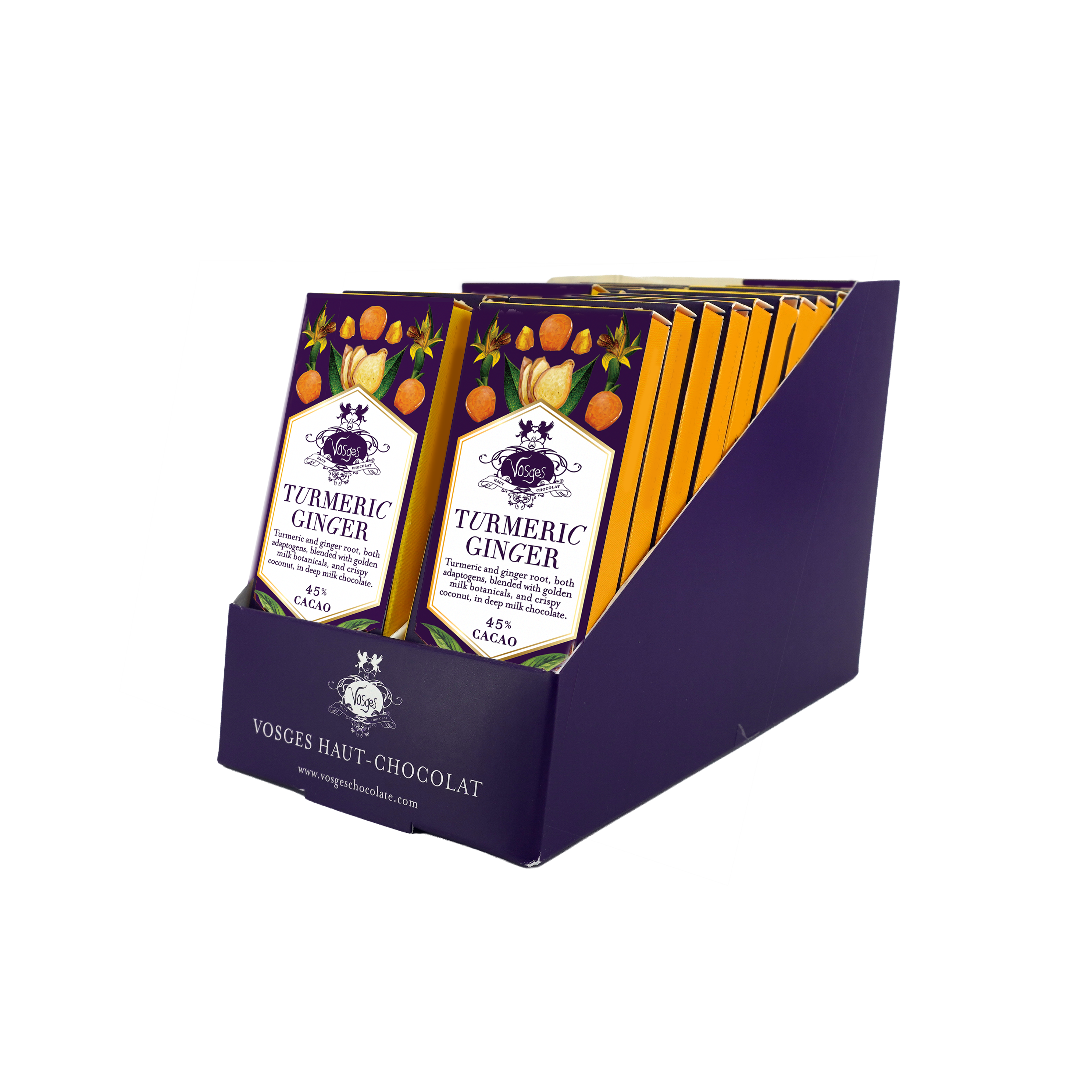 Vosges Mini Milk Chocolate Bar w/ Turmeric & Ginger