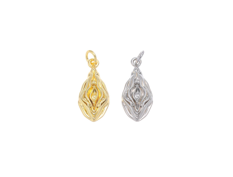 Gold/Silver Vagina Charm for Jewelry Making  CPG-CPS1592