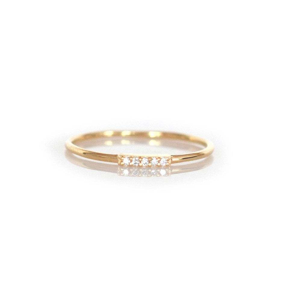 Solid Gold Diamond Alinea Ring
