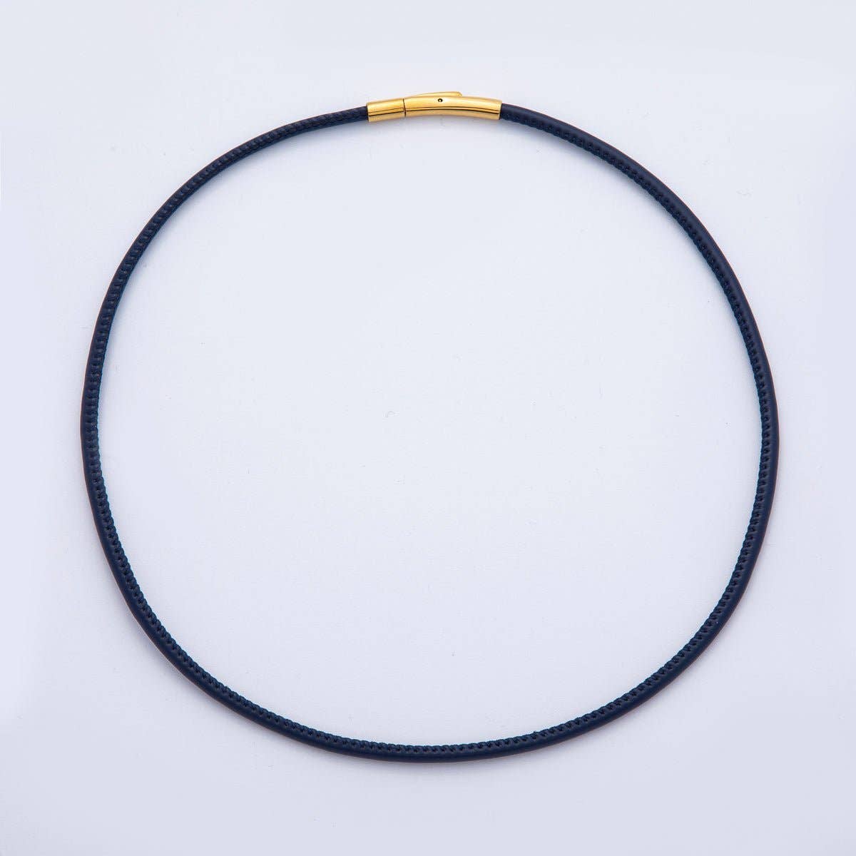 18K Gold Filled 4mm Black, Brown, Red, Blue Fall Faux Leather Cord 19 Inch Necklace | WA-3853 ~ WA-3856