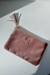 Rosebud Pink Velvet Bag
